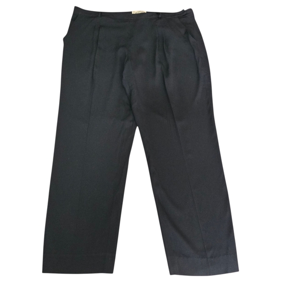 MM Lafleur Crepe Stretch High Rise Trouser Dress Pant Straight Leg Career Sz 16 - Picture 1 of 9